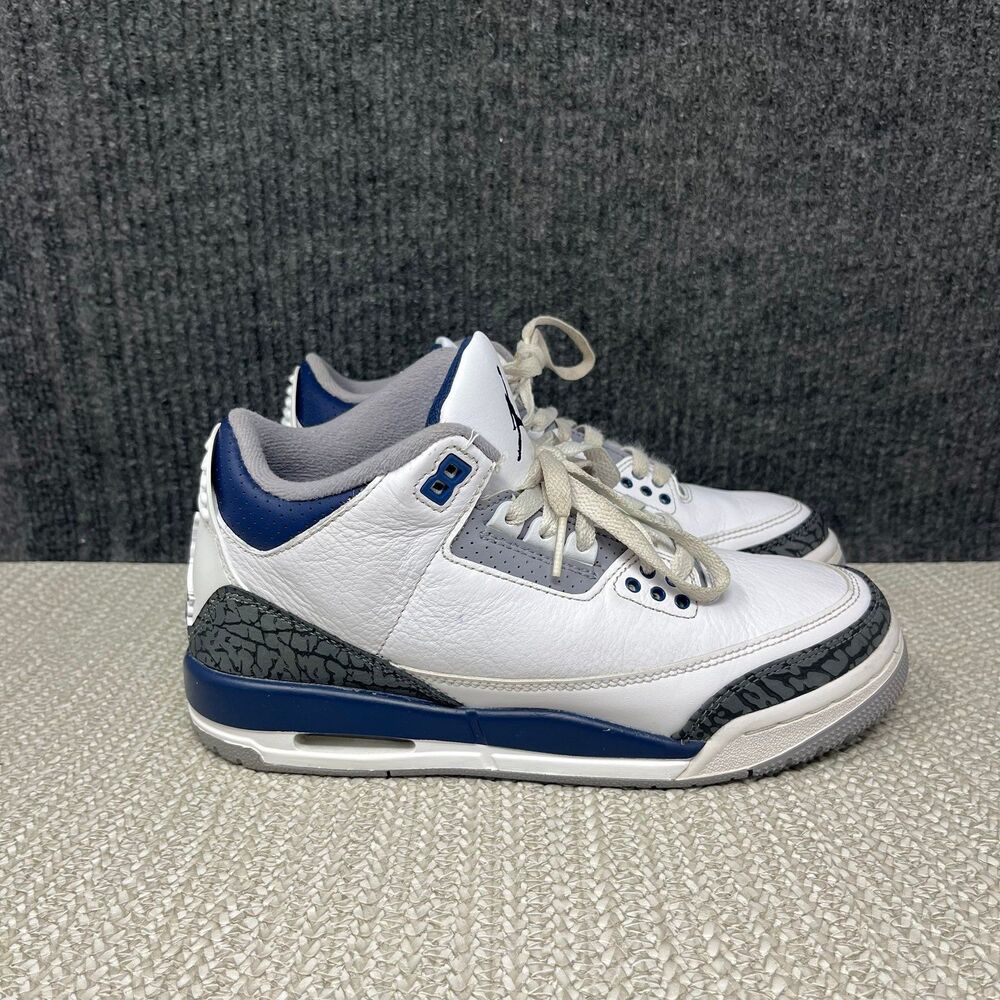 Nike Air Jordan 3 Retro Midnight Navy White Blue Women’s 7.5 6Y DM0967-140